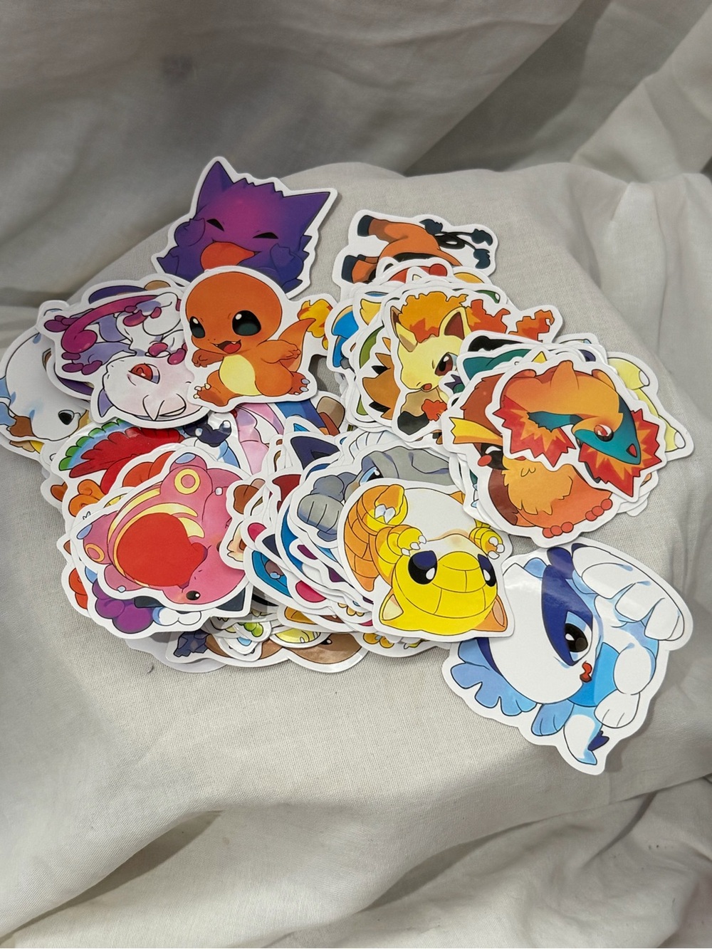 Cute Colorful Small Pets Sticker Pack - Purple, Orange, Yellow, Blue